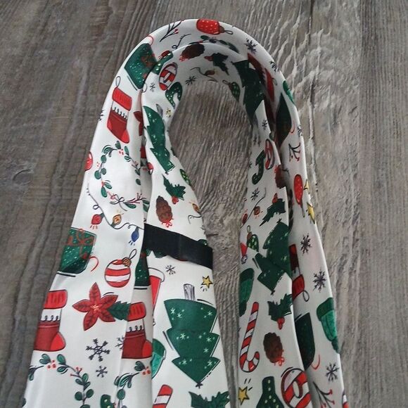 Christmas Necktie Christmas Party Fun Christmas Theme Print Tie NEW - Picture 5 of 5
